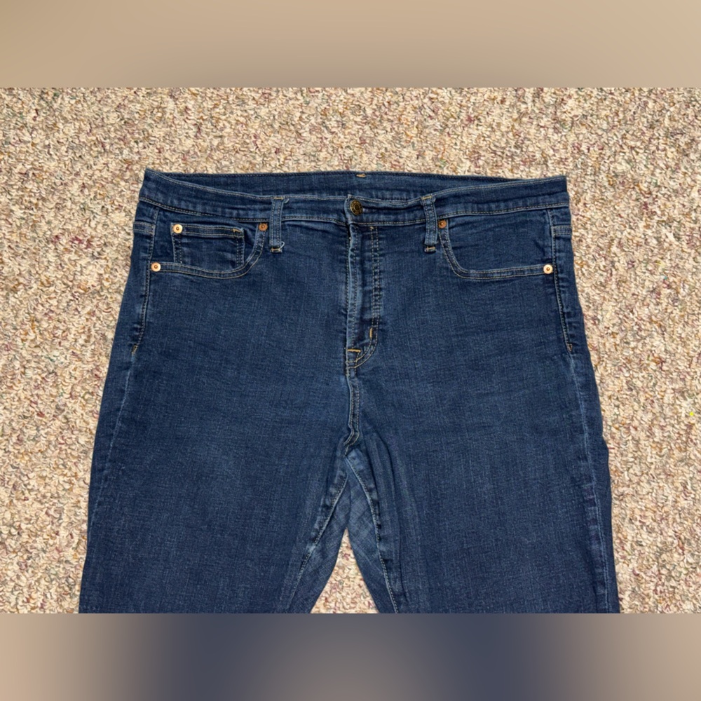 Women's size 16 GAP Dark Blue Skinny Jeans - Picture 3 of 7